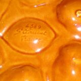 Set of 6 St Clément earthenware oyster plates