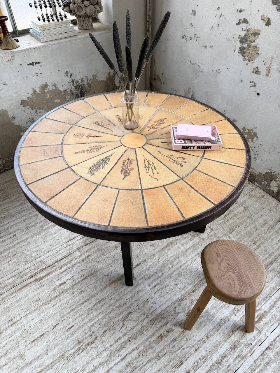 Herbier Capron ceramic dining table
