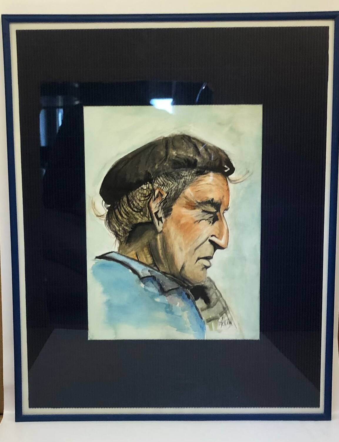 Portrait of an old sailor by Arlo, watercolor