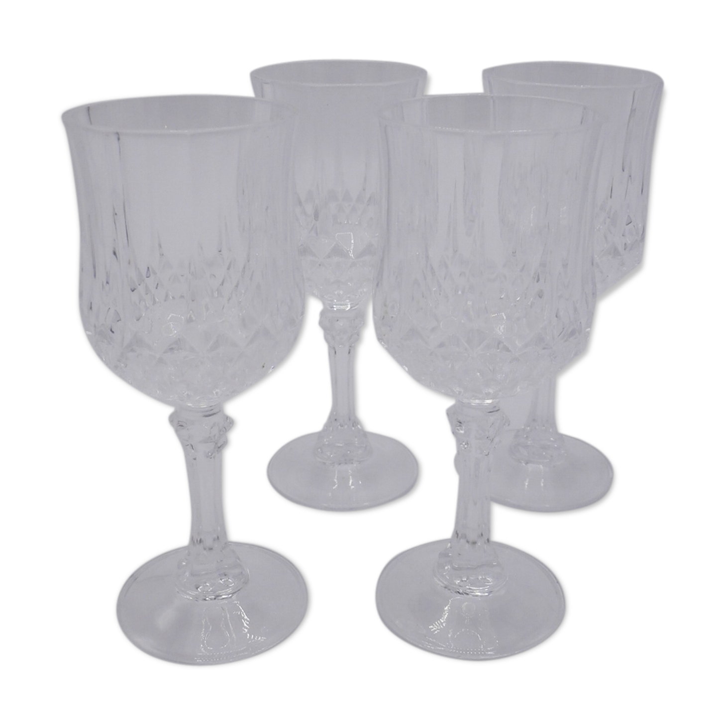Set of 4 glass walk