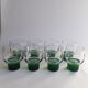Set of 8 large vintage glasses