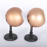 Pair of vintage LITA Eyeball wall lights, 1970s