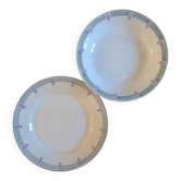 Deux plats de service Longwy Janina