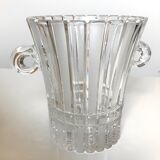 Chiseled crystal ice bucket