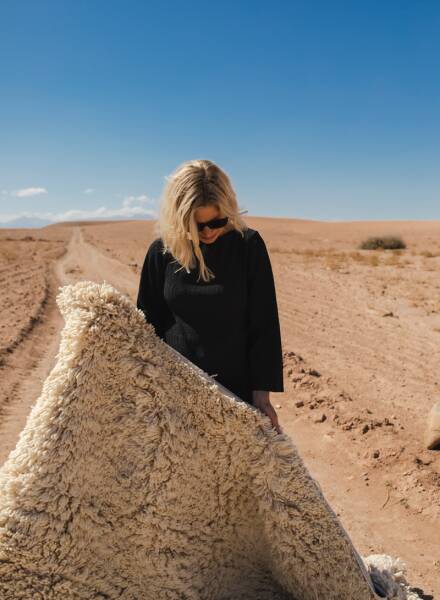 Pre-order fluffy Beni Ouarain runner rug 70×300 cm