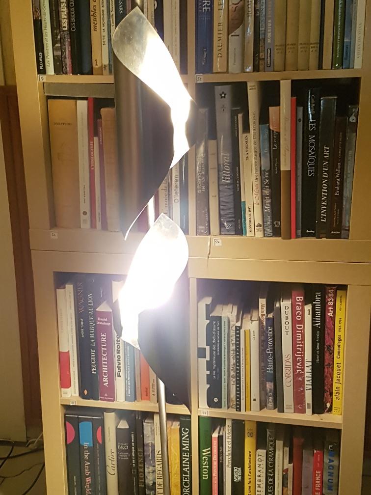 70s design stainless lamp