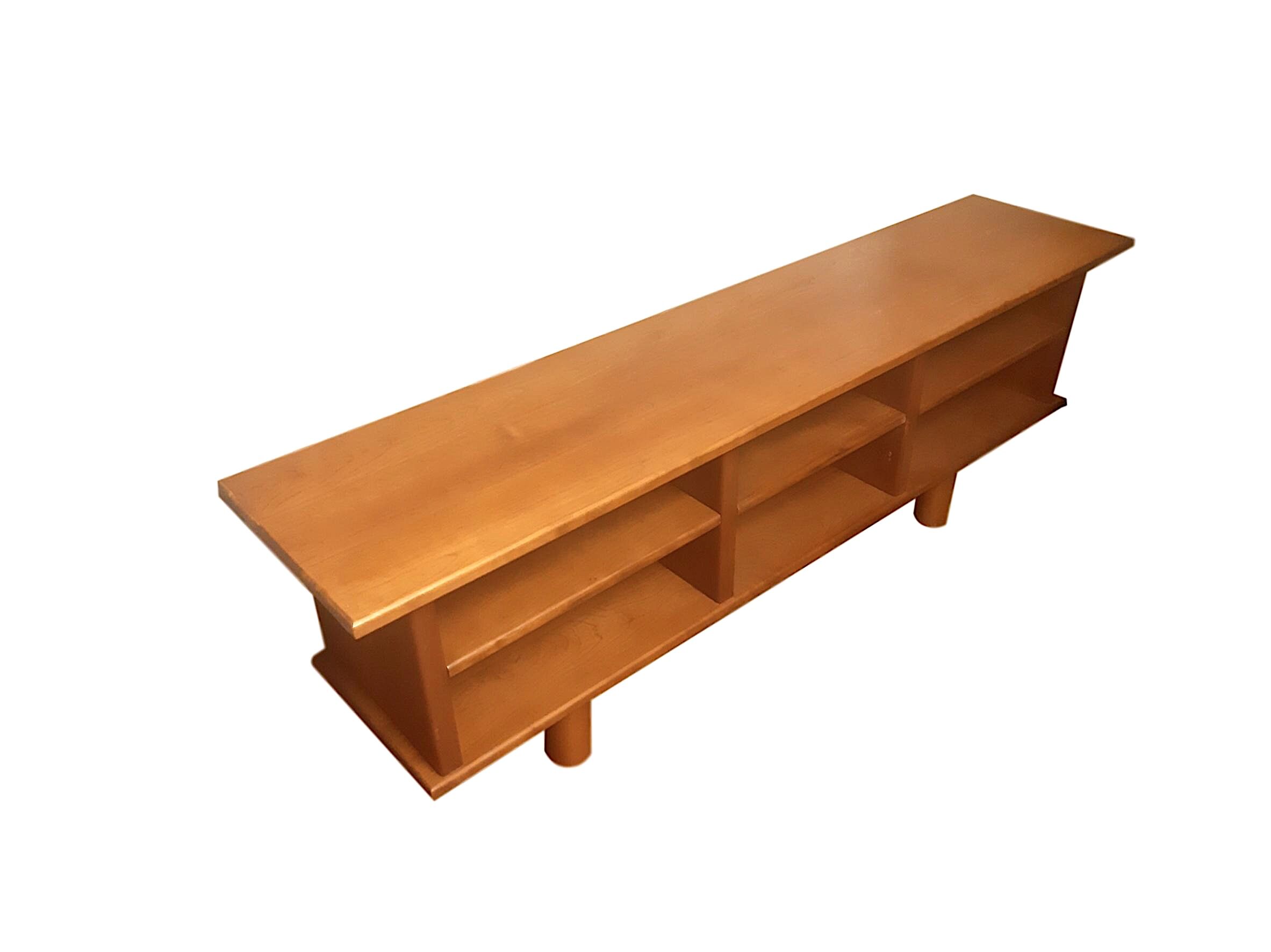 Minimalist walnut shelf, 1960s