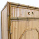 Commode en bambou avec 2 portes et 2 tiroirs - poignées en laiton, vers 1960.