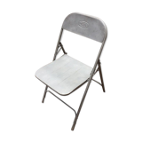 Industrial metal folding chair