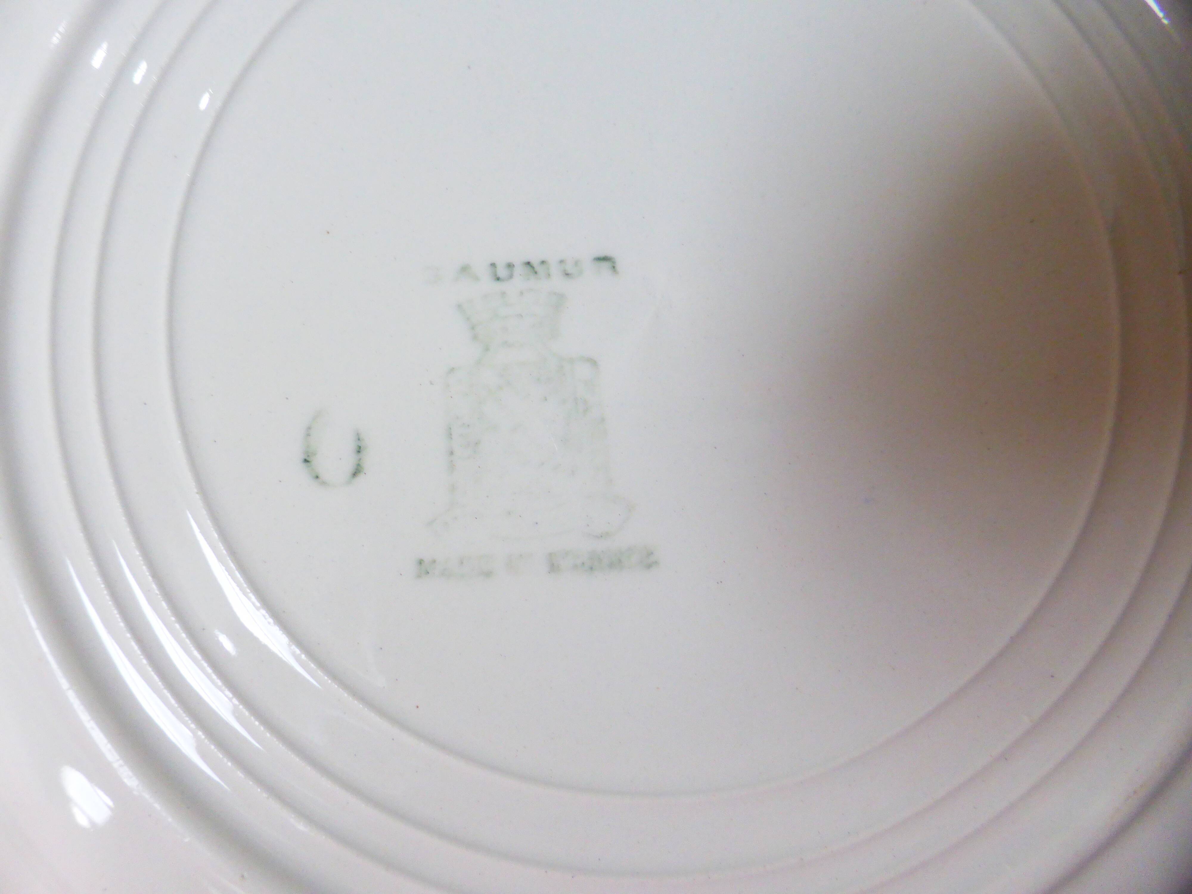 4 vintage flat plates of Niderviller model Saumur 220542