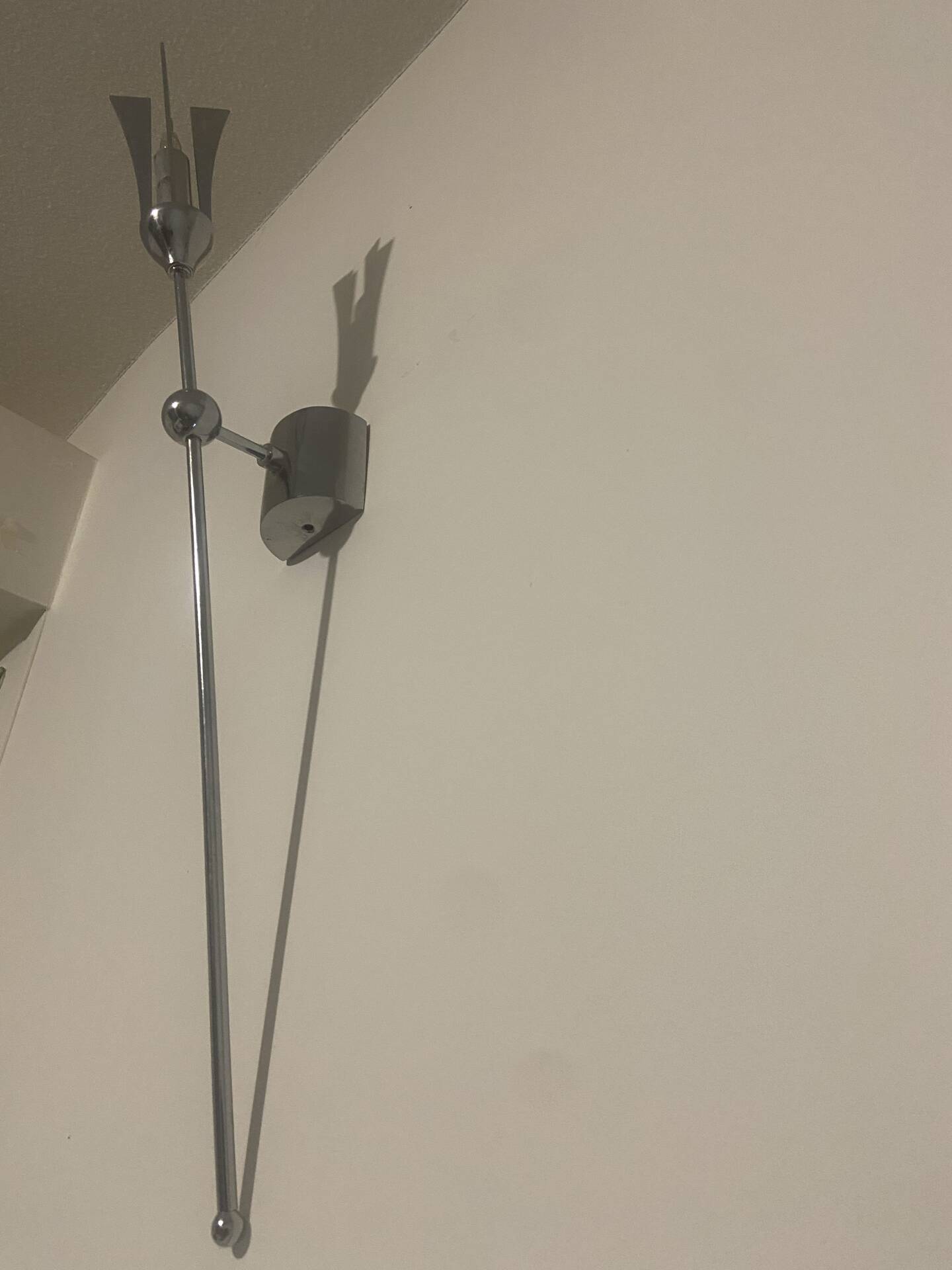 Vintage chrome floor lamp Space Age – 60s/70s
