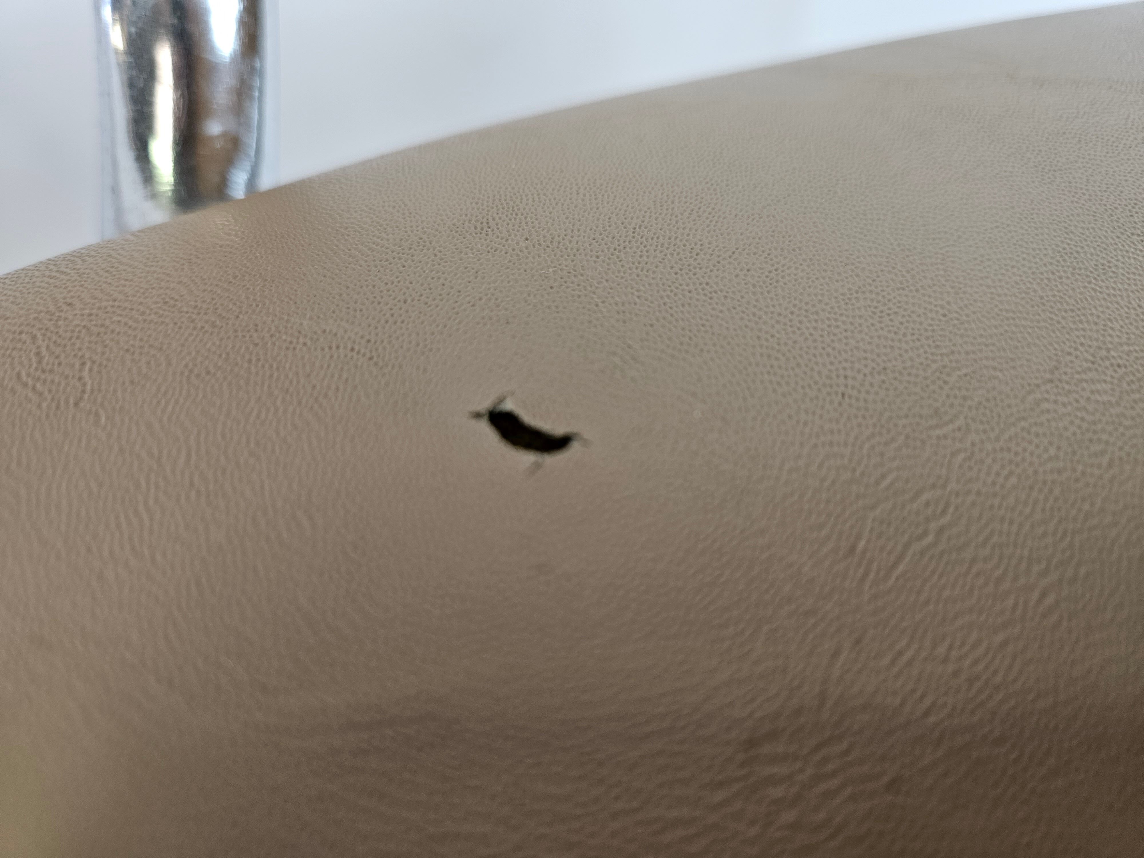 Set of four chairs in iron and skai 1970