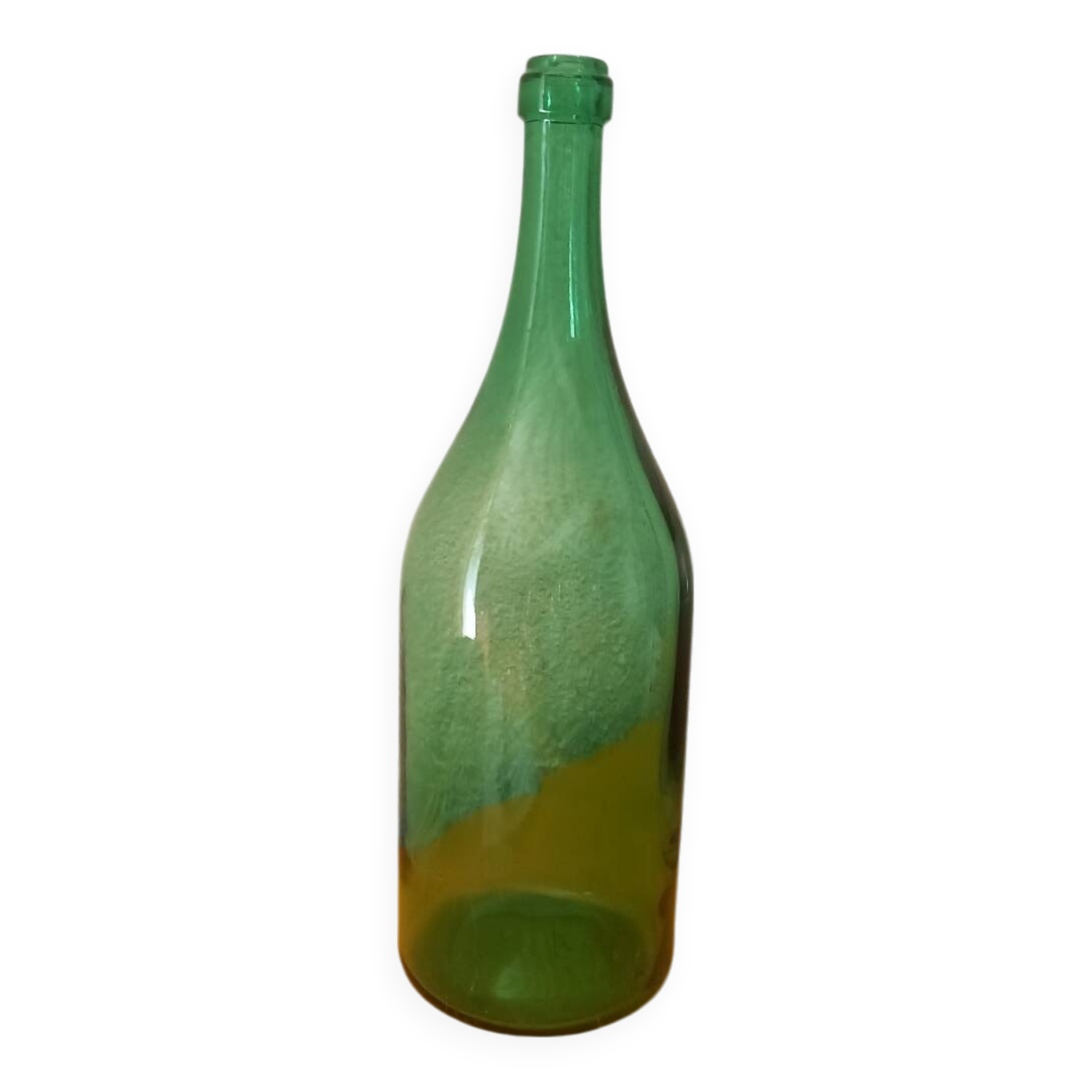 Large green bottle