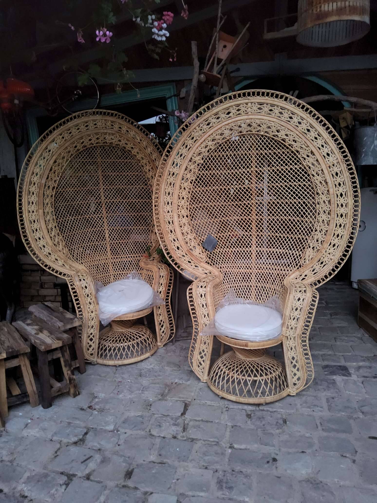 Pair of Emmanuelle armchairs