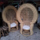 Pair of Emmanuelle armchairs