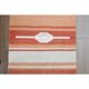 1970s Vintage Turkish Hand-Knotted Wool Cotton Orange Runner Rug 85389