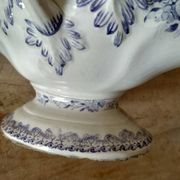 Iron earth gravy boat, Bouquet Creil & Montereau model, early 20th century
