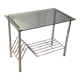 Glass and chrome coffee table 1970