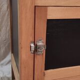 Parisian buffet in solid wood and enamelled sheet metal - mid 20th century.