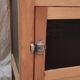 Parisian buffet in solid wood and enamelled sheet metal - mid 20th century.
