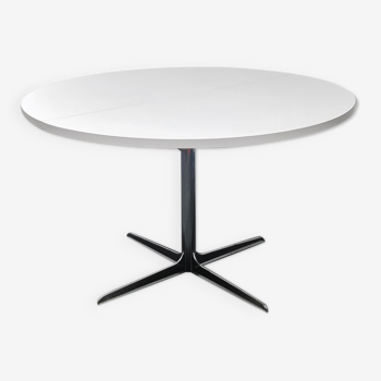 Vintage round formica and chrome extendable dinning table