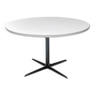 Vintage round formica and chrome extendable dinning table