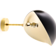 Pair wall lamps shell black