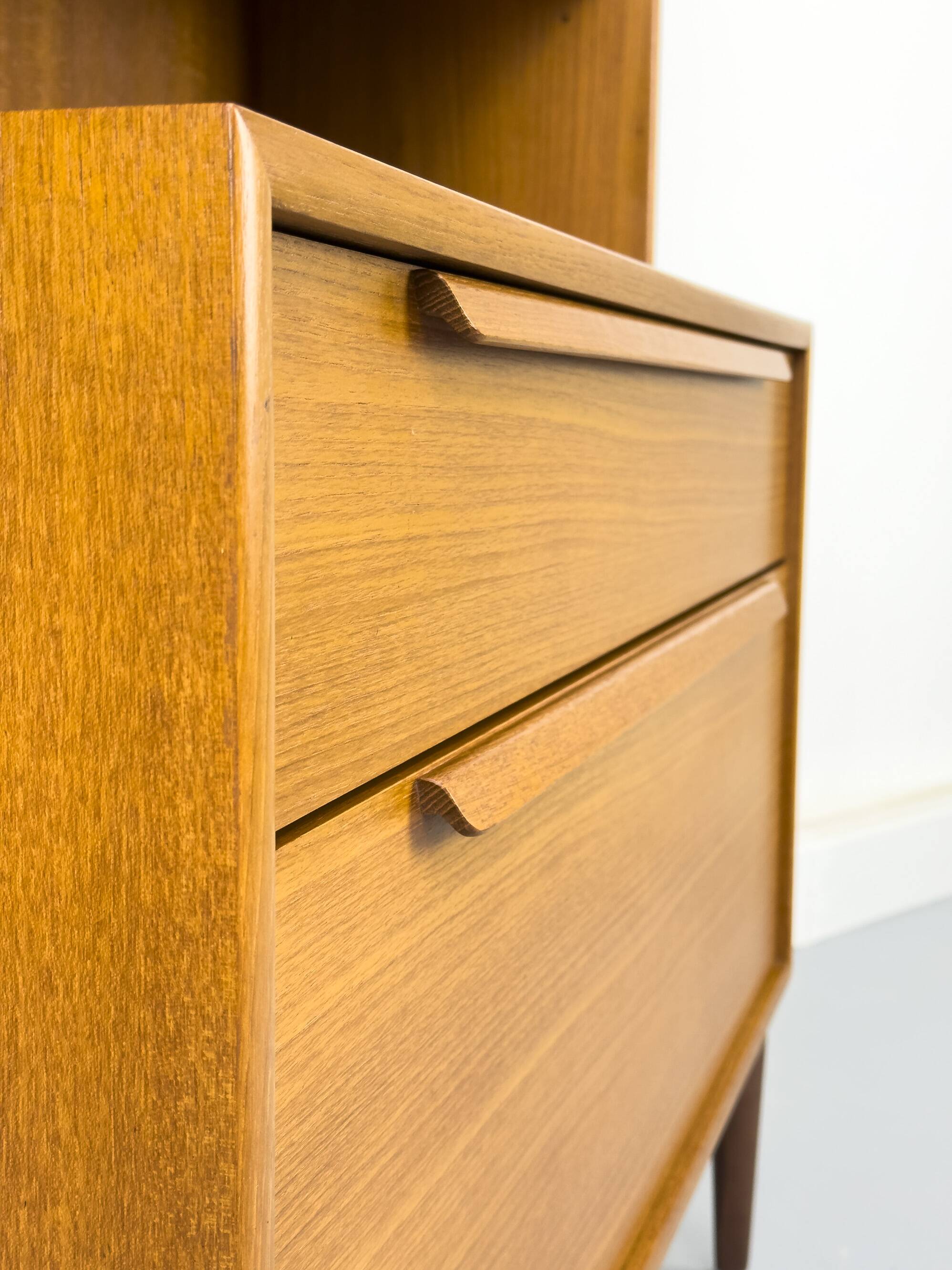 Teak bookcase with drawers from WK Möbel, 1960s
