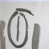 Lithographie originale signée au crayon, Bram van Velde, sans titre, 1975