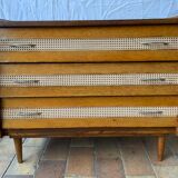 Vintage wood and canning chest of drawers