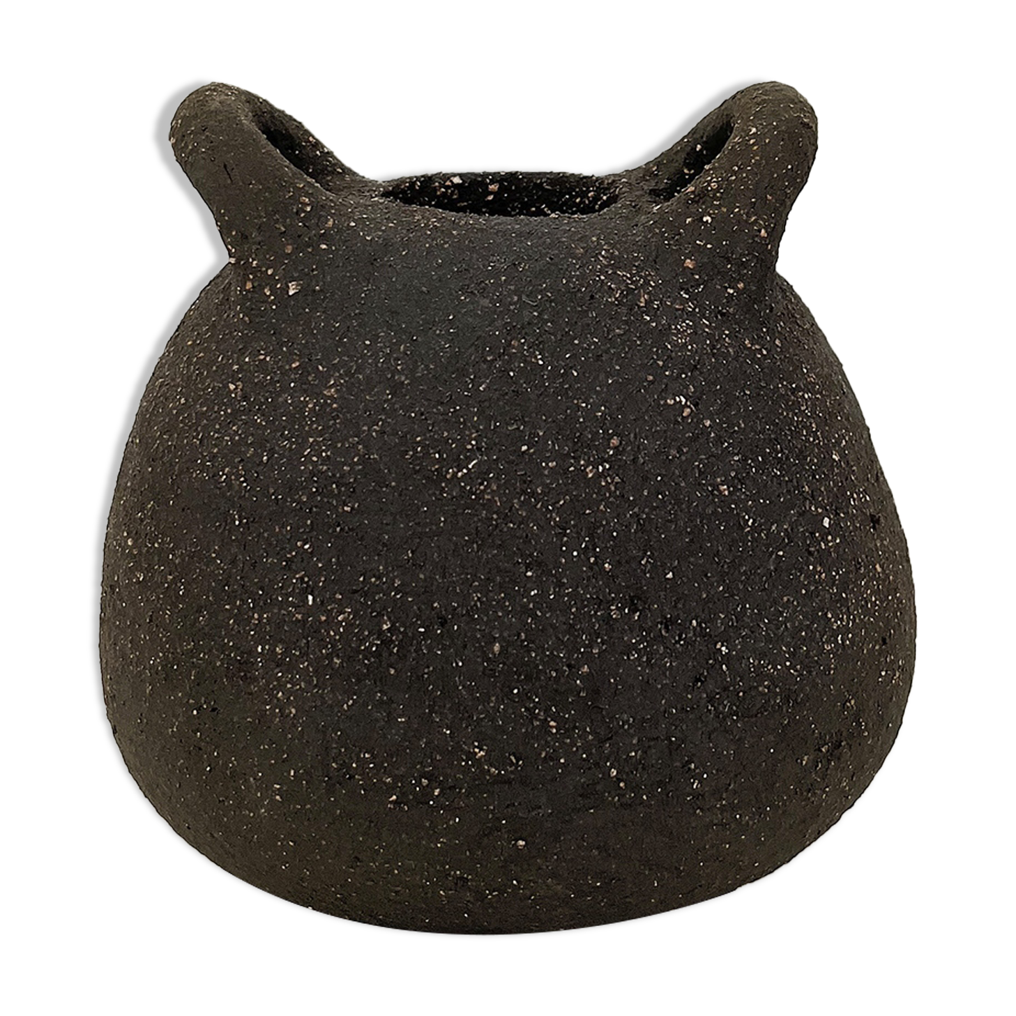 “Bouboulita” vase in black sandstone