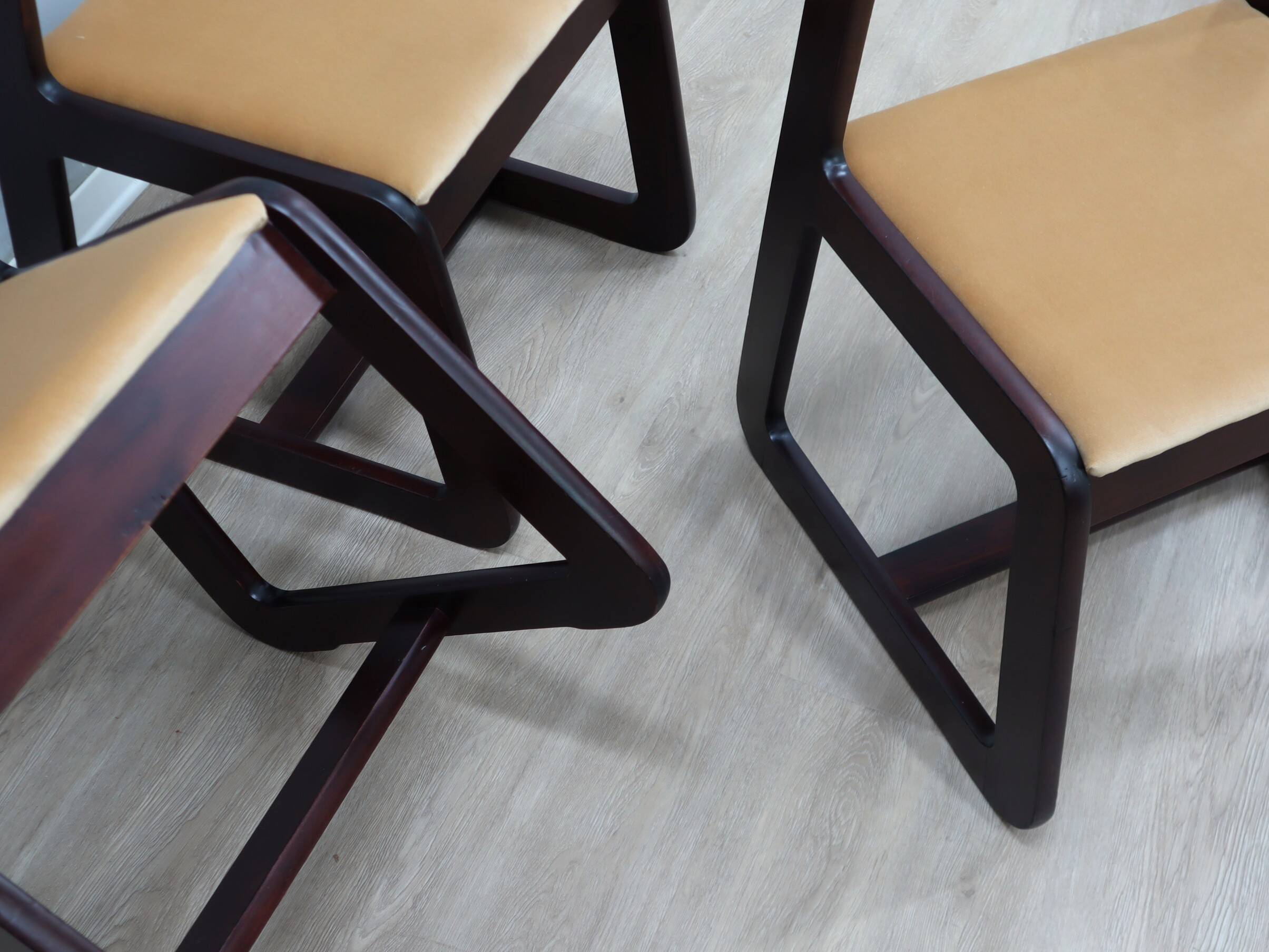6 chaises de salle à manger Mario Sabot, Italie années 1970