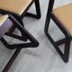 6 chaises de salle à manger Mario Sabot, Italie années 1970