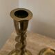 Pair of bronze torch candlesticks 1900