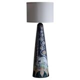 Marian Zawadzki "Oryx" Unique Floor Lamp, Tilgmans Ceramic, Sweden, Dated 1960