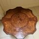 Marquetry pedestal table from the end of the 19th century