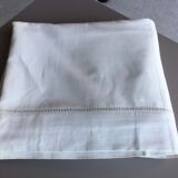 Old white sheet plain openwork edges
