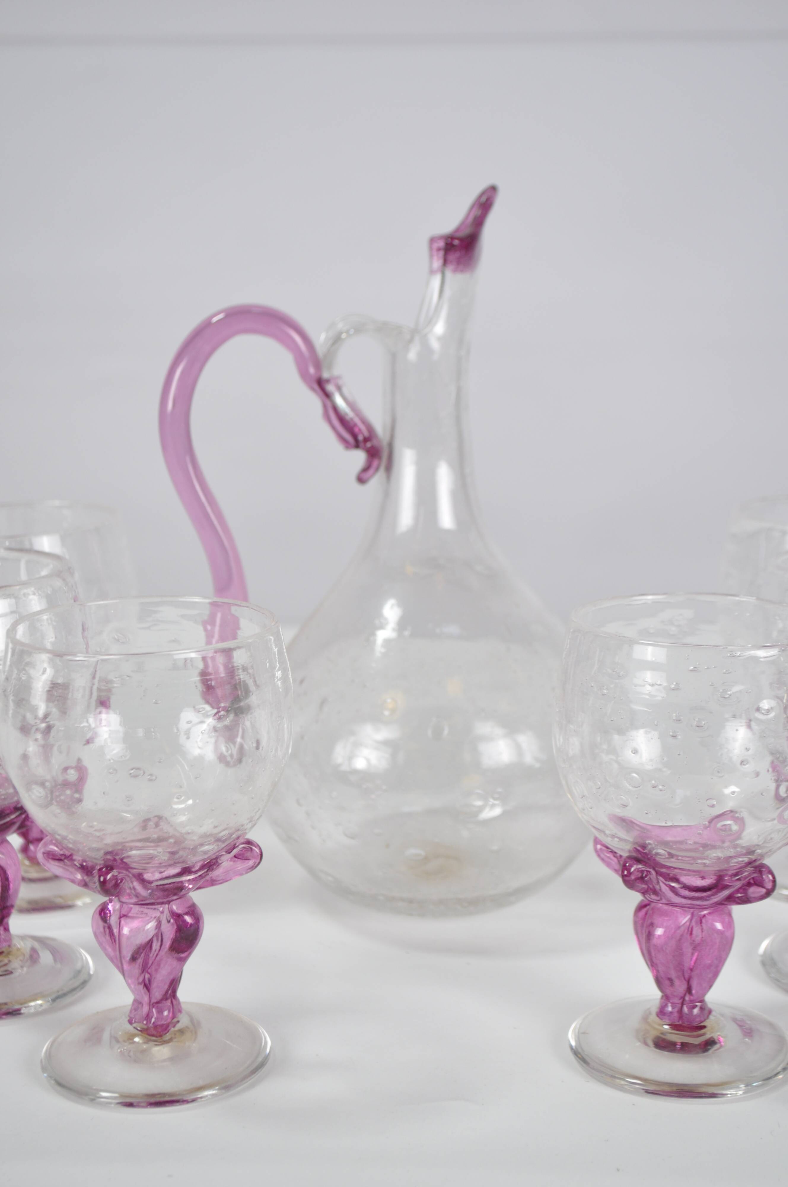 Service Biot 6 verres et carafe