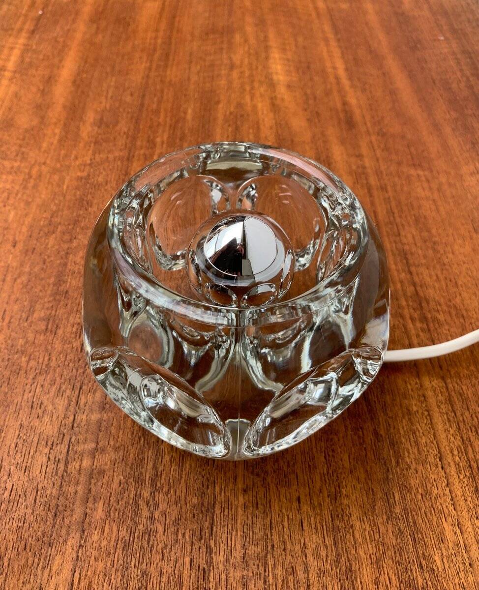 Vintage German glass table lamp by Peill & Putzler.