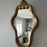 old mirror in gilded wood