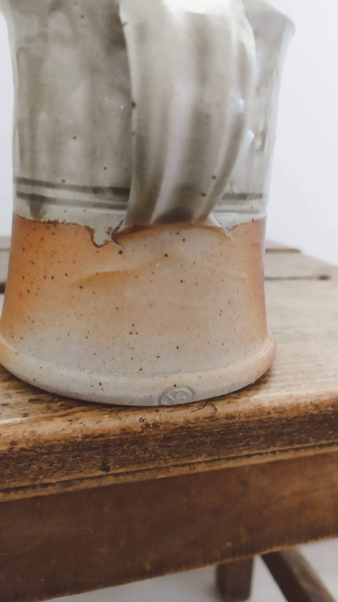 Duo of glazed stoneware cups • Bottani and Dechaud