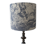 Toile Jouy lampshade, drum shape