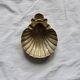 Vintage brass shell tray - Baroque style