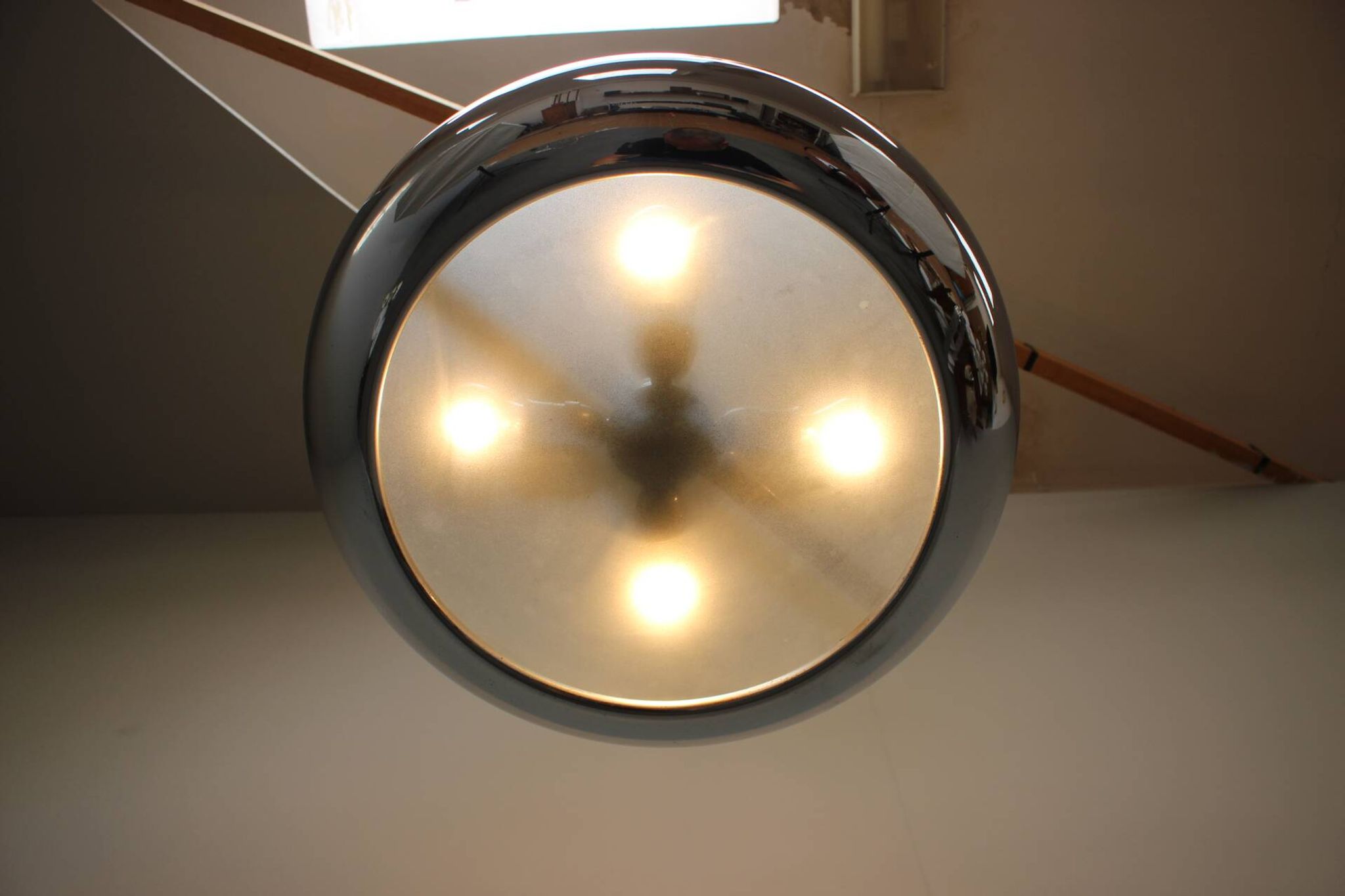 Bauhaus UFO pendant lamp by Josef Hurka for Napako, 1930s