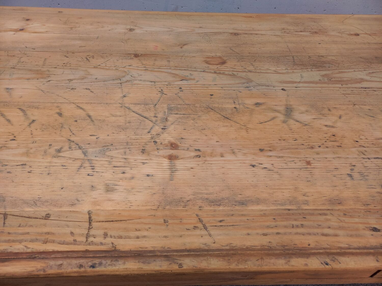 Table de ferme ancienne 200 cm