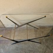Table basse à double plateau de verre par Angelo Ostuni, 1950
