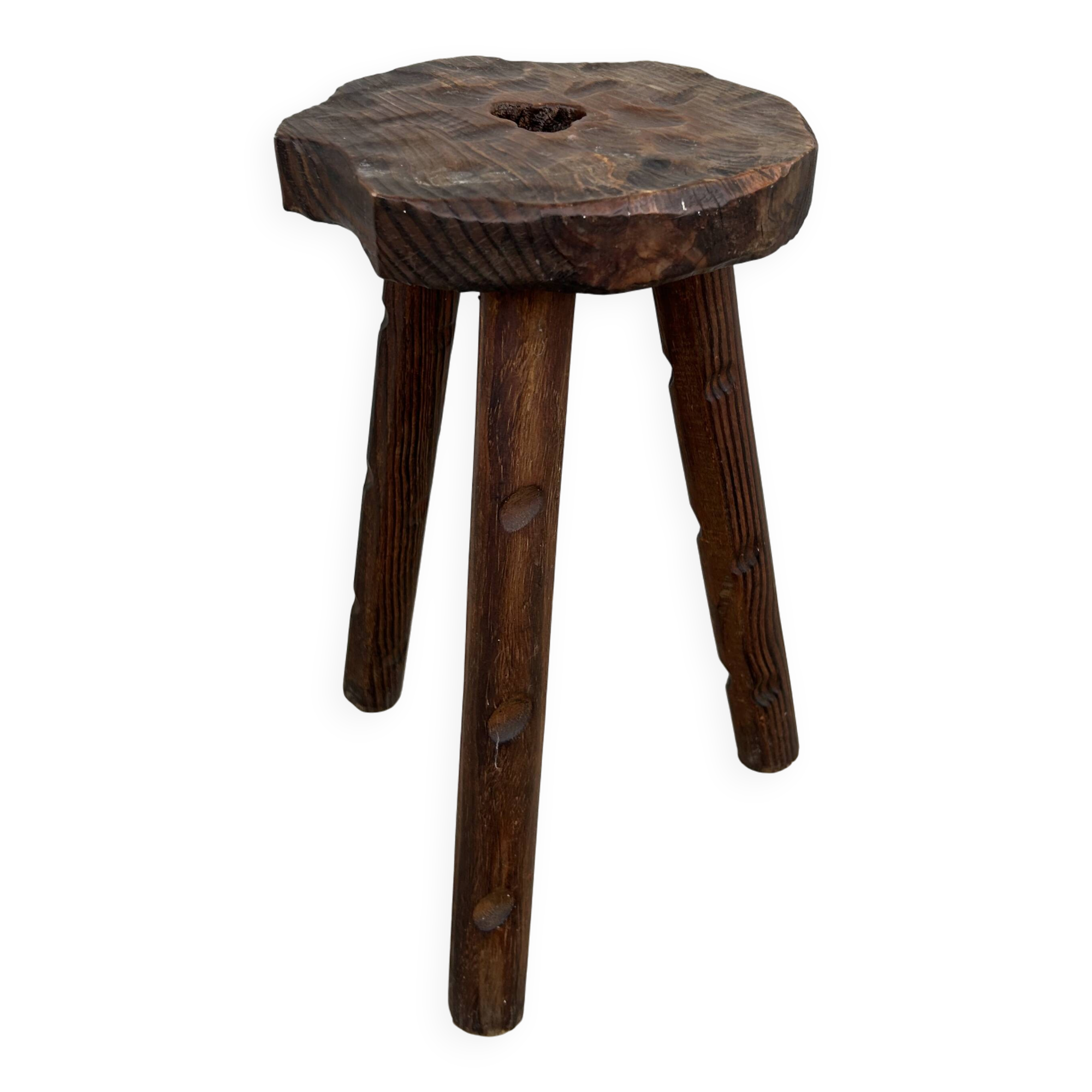 Tabouret tripode ancien