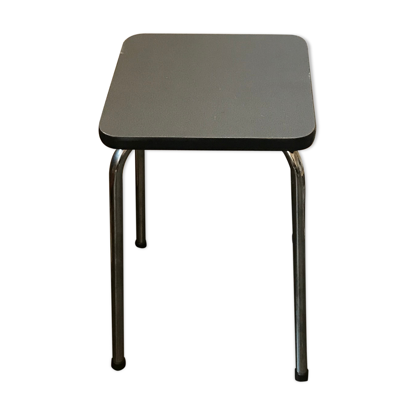 Tabouret formica gris années 70