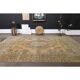 1960s Persian Handmade Wool Cotton Orange Oversized Area Rug 289x387