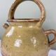 Glazed terracotta jug